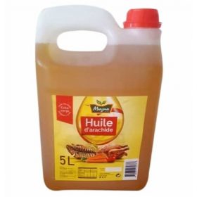 Huile - d'Arachide -Mongan - Pressée à Froid - 5 L